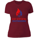 Ladies' Boyfriend T-Shirt Patriotic Logo