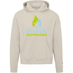 Ladies' Ice Strong Pullover Hooded Sweatshirt - Lime Green/Cool Blue Ice Strong Logo