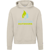 Ladies' Ice Strong Pullover Hooded Sweatshirt - Lime Green/Cool Blue Ice Strong Logo