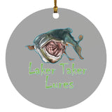 Laker Taker Lures Circle Ornament