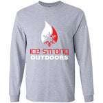 Youth Ice Strong White/Red Logo LS T-Shirt