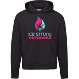 Ladies' Ice Strong Pullover Hooded Sweatshirt - Cool Blue/Magenta Ice Strong Logo