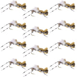 Fat Albert Tan Foam Body Grasshopper Fly - 1 Dozen Flies Hook Size 10