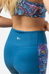 Enchanted Grayling Pocket Capri Leggings