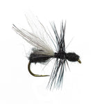 3 Pack Barbless Black Fur Flying Ant Terrestrial Trout Dry Fly Fishing Flies - Hook Size 14