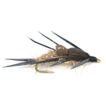 Double Bead Gold Ribbed Hare's Ear Nymph Fly Fishing Flies - Trout and Bass Wet Fly - 1 Dozen Flies Hook Size 12