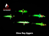 **NEW Jan 2026*** Glow Custom Bay Jiggers -  3/8 oz and 1/2 oz