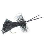 Goddard Caddis Black Dry Fly - 6 Flies Hook Size 14