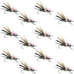 Gypsy King Hopper Foam Body Grasshopper Fly - 1 Dozen Flies Hook Size 10