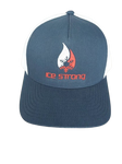 Ice Strong Logo Baseball Cap Snapback - Black/Gray/Navy - White