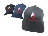 Ice Strong Logo Baseball Cap Snapback - Black/Gray/Navy - White