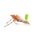 3 Pack Green Top Hopper Foam Body Grasshopper Fly - Hook Size 10