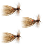 3 Pack Muddler Minnow Trout and Bass Streamer Fly - Hook Size 12