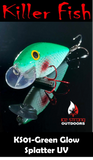 Ice Strong Outdoors - Killer Fish - Rattling Shallow Diver UV - NEW 2026 Colors Just Released!