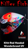 Ice Strong Outdoors - Killer Fish - Rattling Shallow Diver UV - NEW 2026 Colors Just Released!