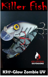 Ice Strong Outdoors - Killer Fish - Rattling Shallow Diver UV - NEW 2026 Colors Just Released!