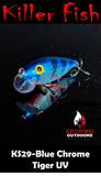 Ice Strong Outdoors - Killer Fish - Rattling Shallow Diver UV - NEW 2026 Colors Just Released!
