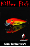 Ice Strong Outdoors - Killer Fish - Rattling Shallow Diver UV - NEW 2026 Colors Just Released!