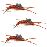 Tungsten Bead Kaufmann's Brown Stone Fly with Rubber Legs - Stonefly Wet Fly - Hook Size 8