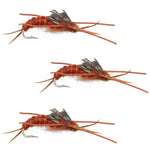 Tungsten Bead Kaufmann's Brown Stone Fly with Rubber Legs - Stonefly Wet Fly - Hook Size 12