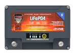 VMax Tanks Lithium Battery LFP1250B LiFePO4 Li-Iron 12V 50AH Battery W/50A BMS/LED/BT