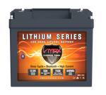 VMax Tanks Lithium Battery LFP1250B LiFePO4 Li-Iron 12V 50AH Battery W/50A BMS/LED/BT