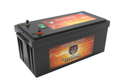 VMax Tanks Lithium Battery LFP12300BH LiFePO4 Li-Iron 12V 300AH Battery W/200A BMS/LED Display/BT/Heater
