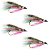 Little Rainbow Trout Classic Streamer Flies - Set of 4- Hook Size 4