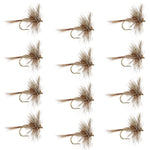 March Brown Classic Dry Fly - 1 Dozen Flies Hook Size 12