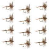 March Brown Classic Dry Fly - 1 Dozen Flies Hook Size 12