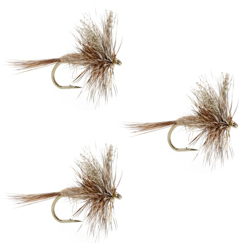 3 Pack March Brown Classic Dry Fly - Hook Size 16