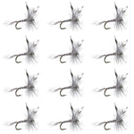 Mosquito Classic Trout Dry Fly Fishing Flies - 1 Dozen Size 10