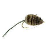 Mighty Mouse Deer Hair Bug 6 Flies Hook Size 4 - Bass Fly Fishing Bug Wide Gape Bass Hooks With Weed Guard