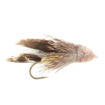 3 Pack Muddler Minnow Trout and Bass Streamer Fly - Hook Size 10