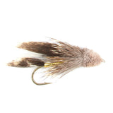 3 Pack Muddler Minnow Trout and Bass Streamer Fly - Hook Size 4