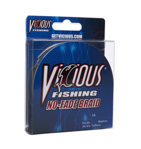 Vicious No-Fade Yellow Braid - 20 Lb Test