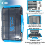 Reaction Tackle Premium Tackle Tray- High Performance and Waterproof with 3 Resilient Clips
