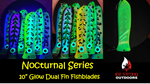 10" Glow Dual Fin Fishblade NOCTURNAL SERIES!