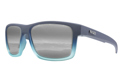 Raze Eyewear - Offshore 25541 - Navy to Light Blue Polarized Smoke