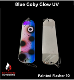 Ice Strong Outdoors - 8.5" Dual Fin Flasher Series - Painted Glow/UV Series - NEW 2026!