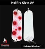 Ice Strong Outdoors - 8.5" Dual Fin Flasher Series - Painted Glow/UV Series - NEW 2026!