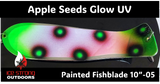 Ice Strong Outdoors - 10" Painted Glow UV Dual Fin Fishblades