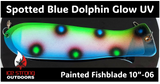 Ice Strong Outdoors - 10" Painted Glow UV Dual Fin Fishblades
