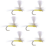 Pale Morning Dun Parachute PMD Classic Dry Fly - 6 Flies Hook Size 14