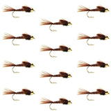 Bead Head Pheasant Tail Nymph 1 Dozen Fly Fishing Flies  Size 10