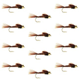 Tungsten Bead Head  Pheasant Tail Nymph 1 Dozen Flies  Size 14