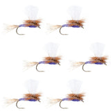 Parachute Purple Haze Dry Fly - 6 Flies Size 16