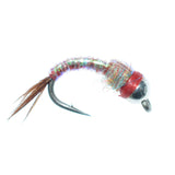 Bead Head Rainbow Warrior Nymph Fly Fishing Flies 6 Flies Hook Size 18