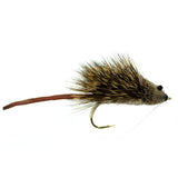 Deer Hair Scruffy Rat 6 Flies Hook  Size 2 - Bass Fly Fishing Bug Wide Gape Bass Hooks With Weed Guard