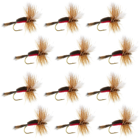 Royal Humpy Classic Hair Wing Dry Fly - 1 Dozen Flies Hook Size 10